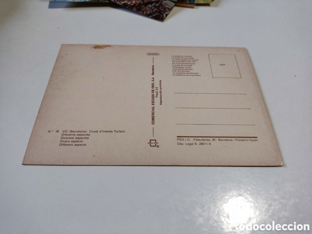 Postales: Postal Vic - Foto 2