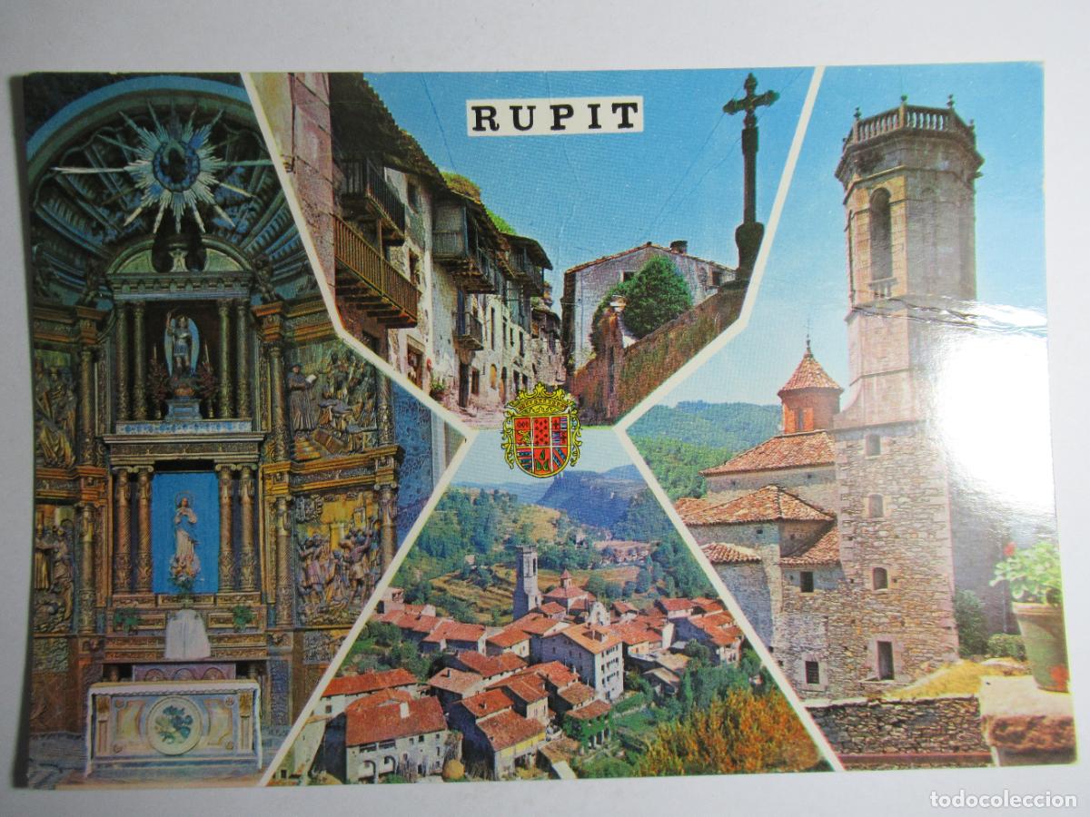 Postales: Rupit - Breve historia de Rupit en trasera - Foto 1
