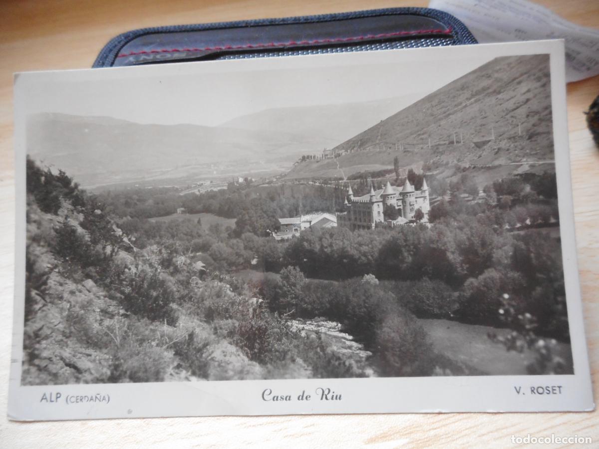 Postales: ANTIGUA POSTAL CASA RIU. ALP CERDA&Ntilde;A GERONA. ROSET