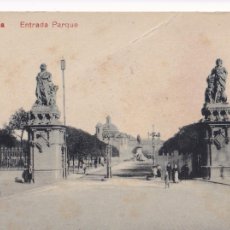Postales: BARCELONA, ENTRADA DEL PARQUE. ED. ROVIRA S. A. Nº 2. SIN CIRCULAR