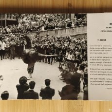 Postales: BERGA - LA PATUM - L'AGUILA - FOTO DESEURAS - POSTAL ANTIGUA -(108.216)