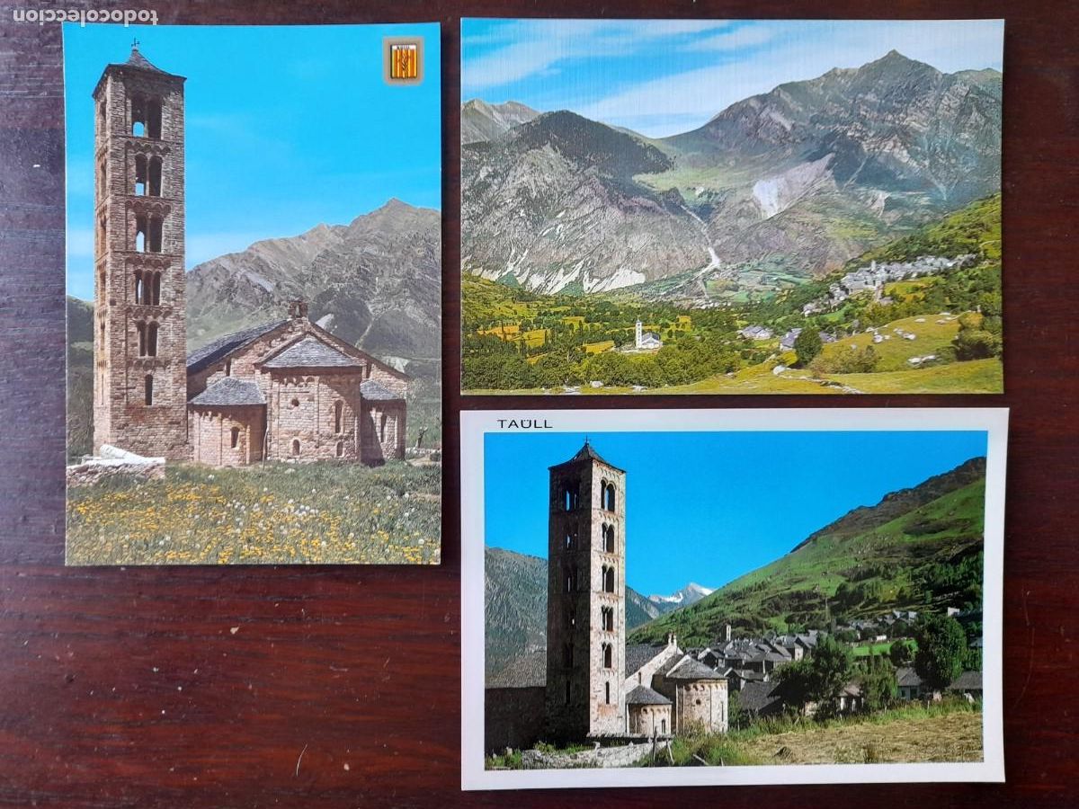 Postales: Una postal 70&acute;s poblaci&oacute;n e iglesia Sant Climent de Tahull en la Vall de Bohi 3 tarjetas a elegir