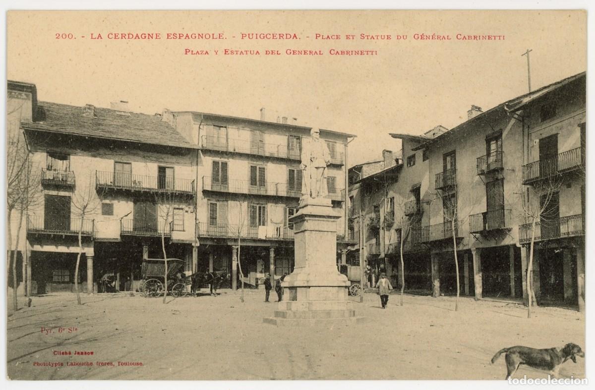 Postais: a09315 puigcerda plaza y estatu del general cabrinetti labouche n&ordm;200 sc