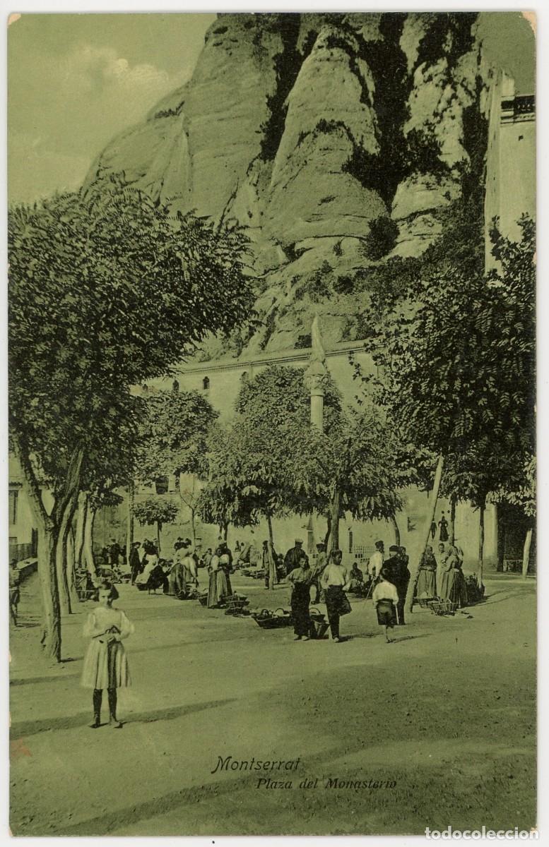 Postais: a09328 montserrat plaza del monasterio roca mercado sc animada