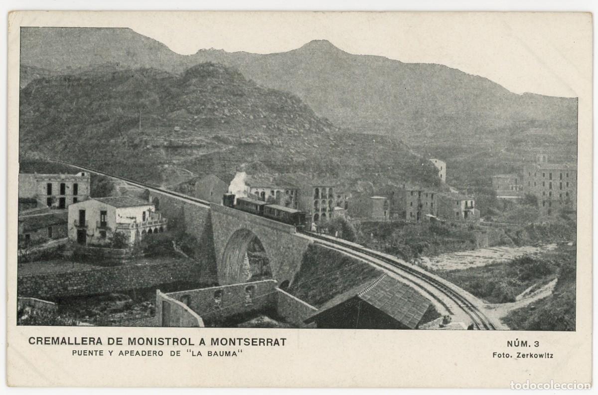 Postcards: a09334 cremallera de monistrol a montserrat apeadero de la bauma zerkowitz n&ordm;3 sc castellbell