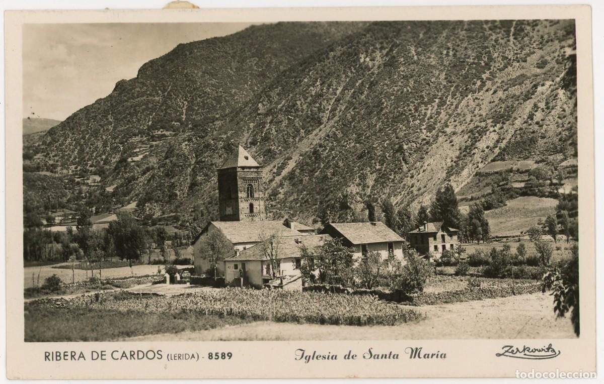 Cartoline: a09363 ribera de cardos iglesia de santa maria zerkowitz n&ordm;8589 circulada 1953 fotografica