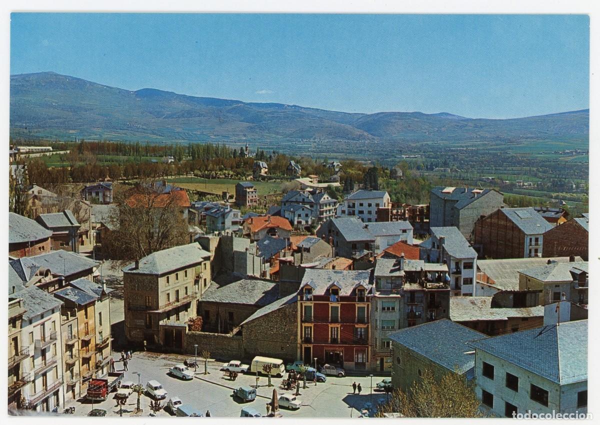 Postais: m09816 puigcerda plaza santa maria 1968 viladesau sc coches