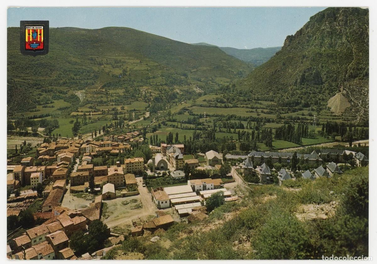 Postales: m09854 pont de suert vista general 1966 escudo de oro n&ordm;2282 circulada