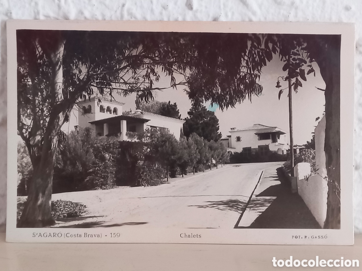 Postales: Postal S AGAR&Oacute;. Costa Brava. Chalets