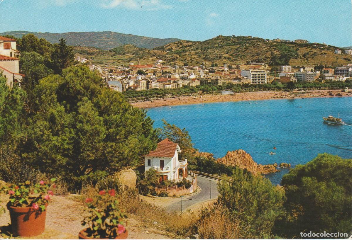 Postales: (771) SAN FELIU DE GUIXOLS. LOS PINOS EMMARCAN LA PLAYA Y LA VILLA