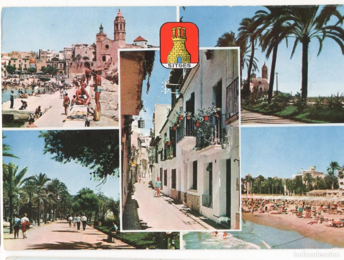 Postales: Barcelona-Sitges-circulada-- - Foto 1