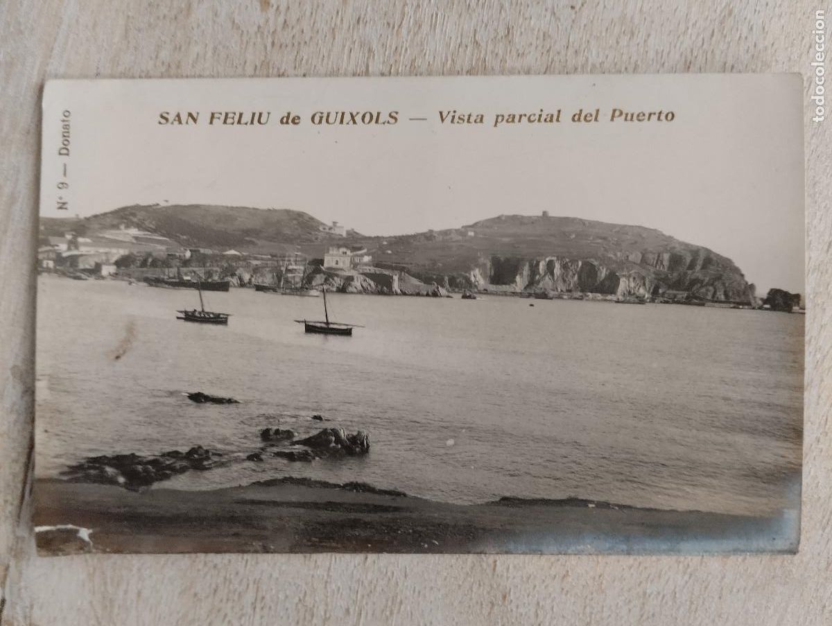 Cartoline: POSTAL FOTOGRAFICA. SAN FELIU DE GUIXOLS. VISTA PARCIAL DEL PUERTO. N&ordm;9 DONATO.