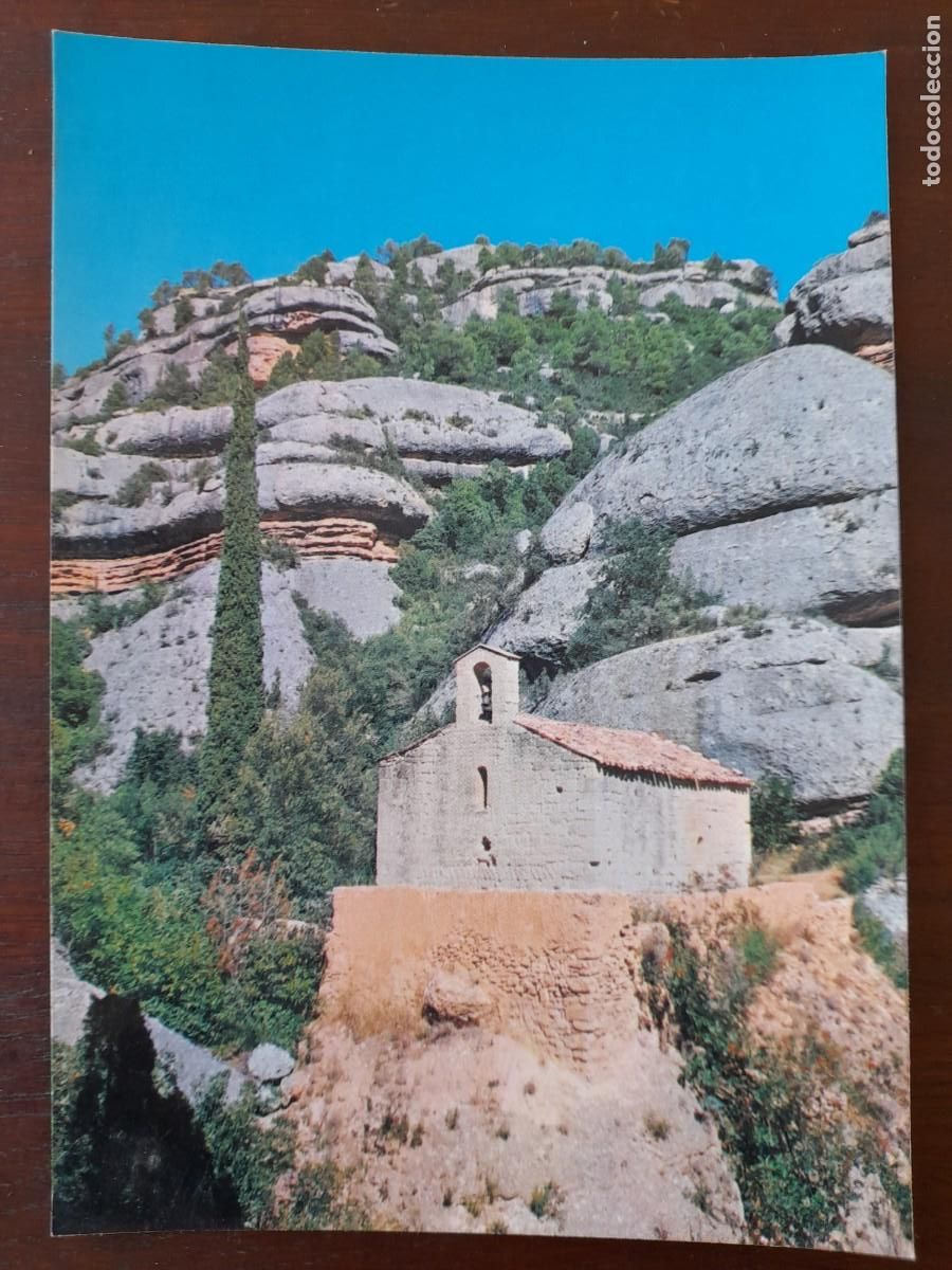 Postales: Una postal 70&acute;s ermita Sant Bartomeu de Fraguerau y St. Antoni en Ulldemolins 4 tarjetas a elegir