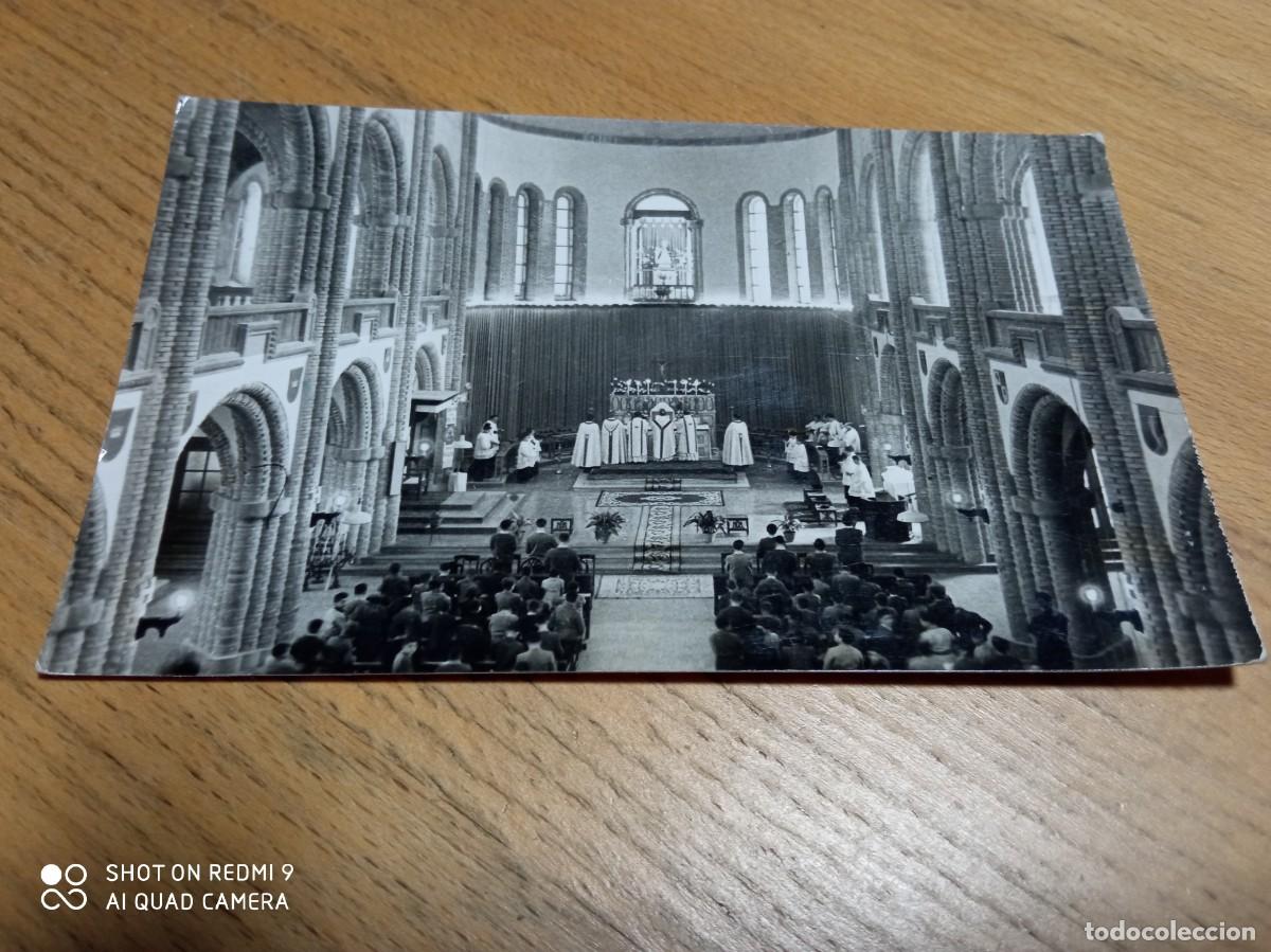 Postales: Santa Maria del Collell Interior del Santuario Gerona