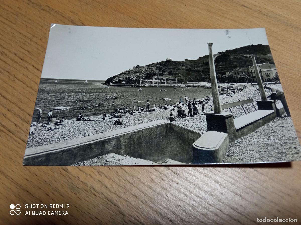 Postales: Port Bou la playa a&ntilde;o 1959