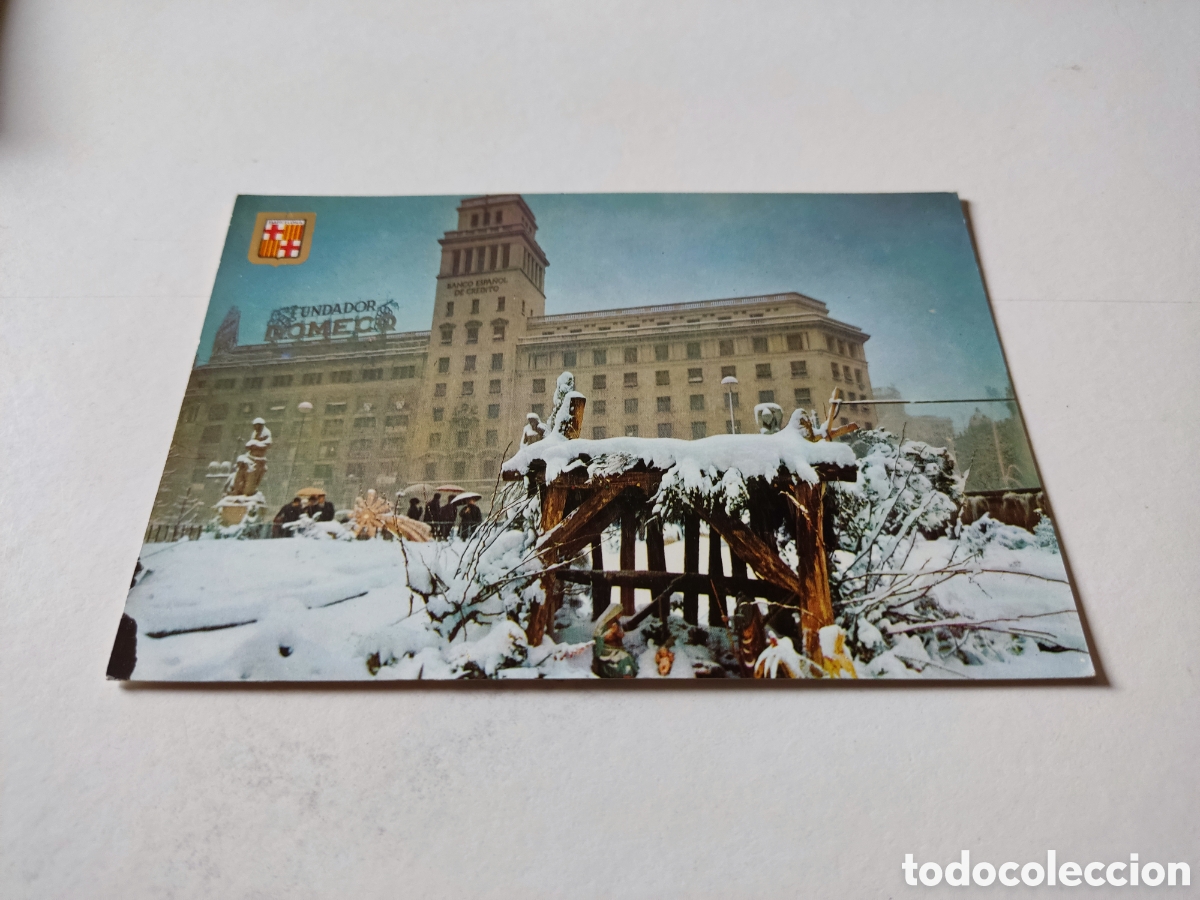 Postales: Postal Barcelona edificio Banco Espa&ntilde;ol de Cr&eacute;dito - Foto 1