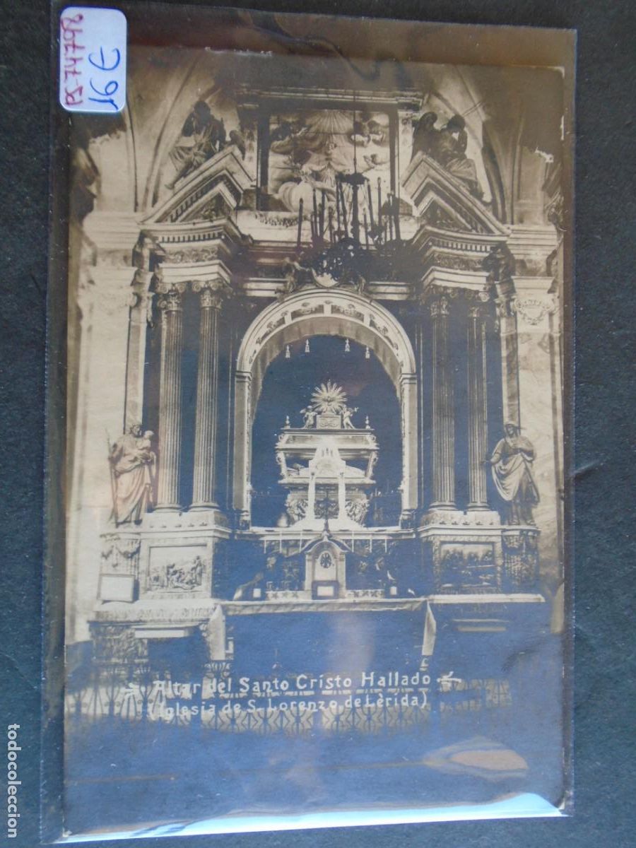 Postales: (PS-74798)POSTAL FOTOGRAFICA DE SAN LORENZO(LERIDA)-ALTAR DEL SANTO CRISTO