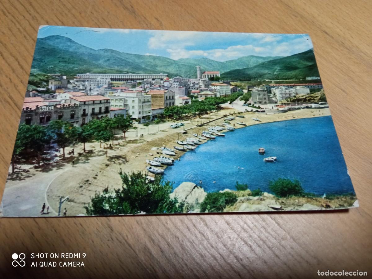 Postales: Port Bou Paseo de la playa a&ntilde;o 1960
