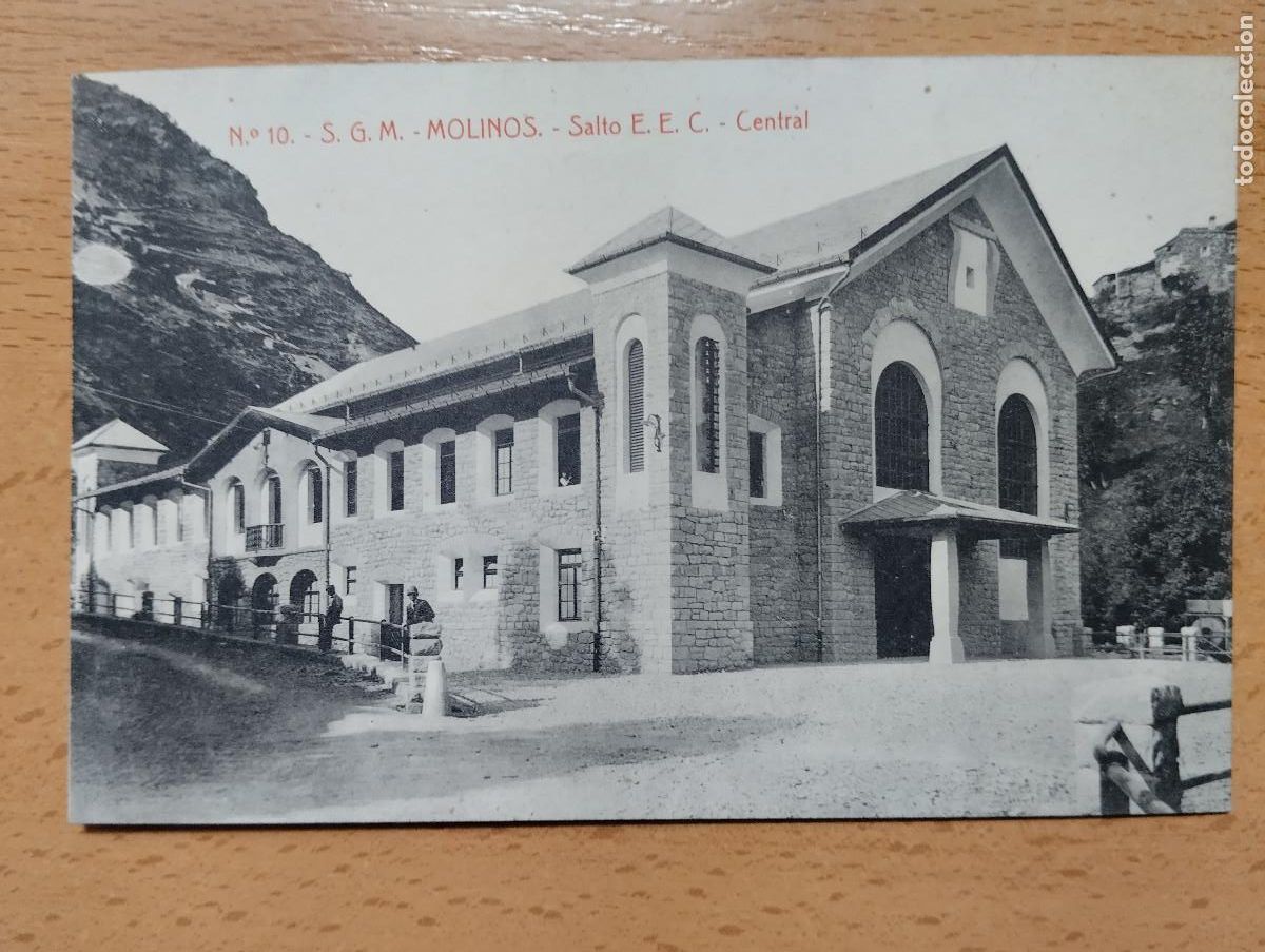 Postales: Molinos. Lerida. Salto E.E.C. Central. Fototipia Thomas. n&ordm;10