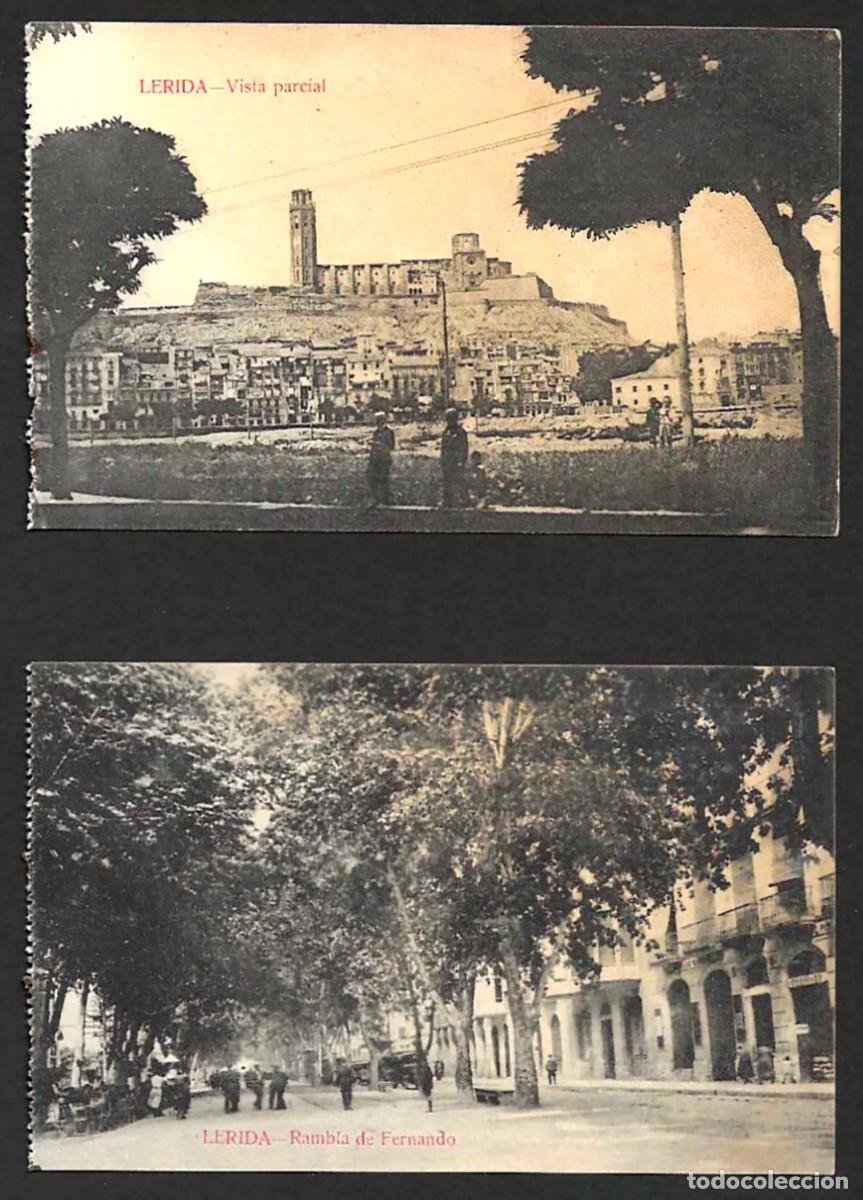 Postales: LLEIDA-LERIDA. CONJUNTO DE 2 POSTALES ANTIGUAS. LOTE 0414