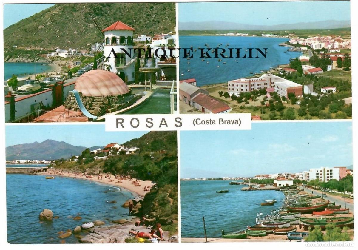 Postales: ROSAS N&ordm; 1530 VARIAS VISTAS / EDICION GARCIA GARRABELLA / SIN CIRCULAR