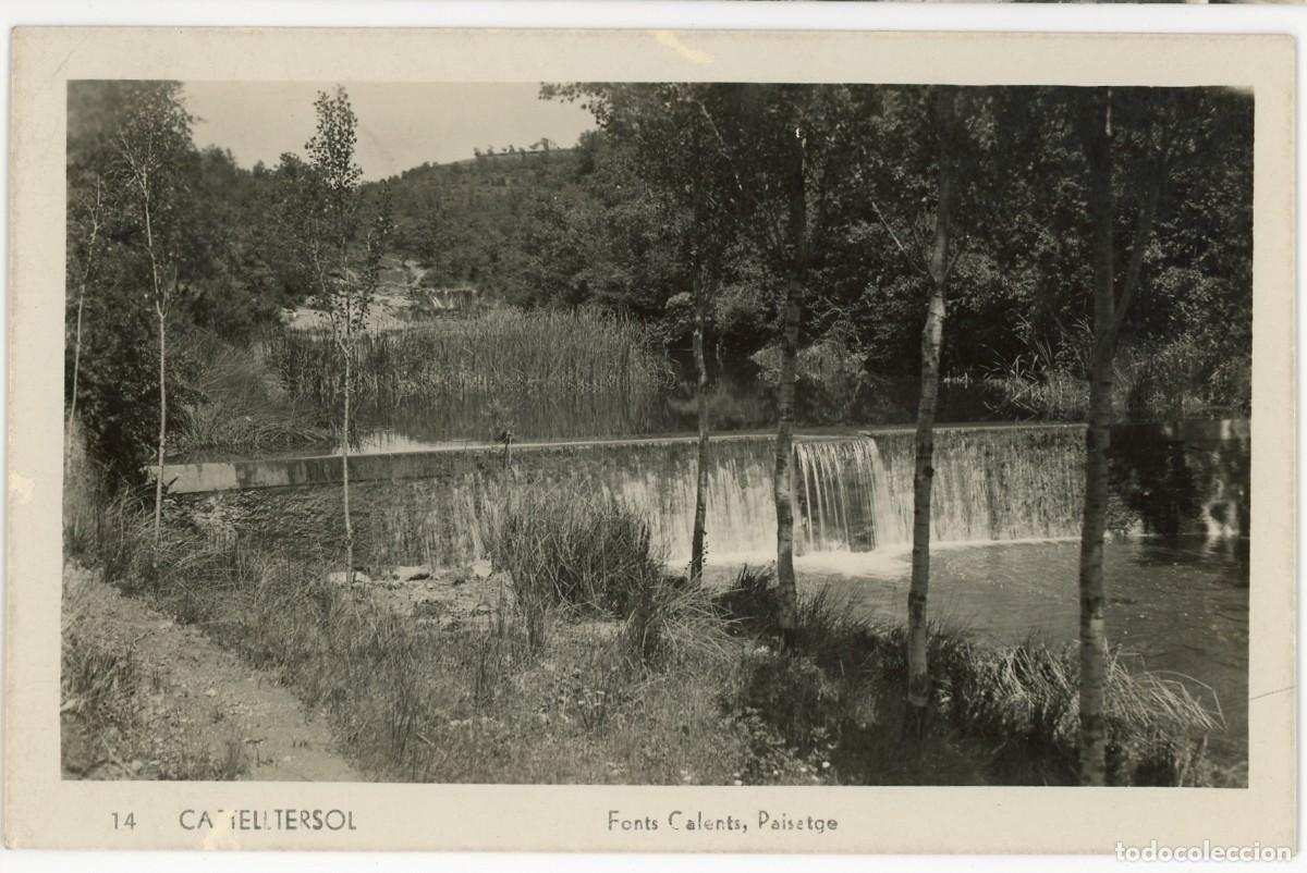 Postales: a09421 castellter&ccedil;ol fonts calents paisatge n&ordm;14 circulada 1941