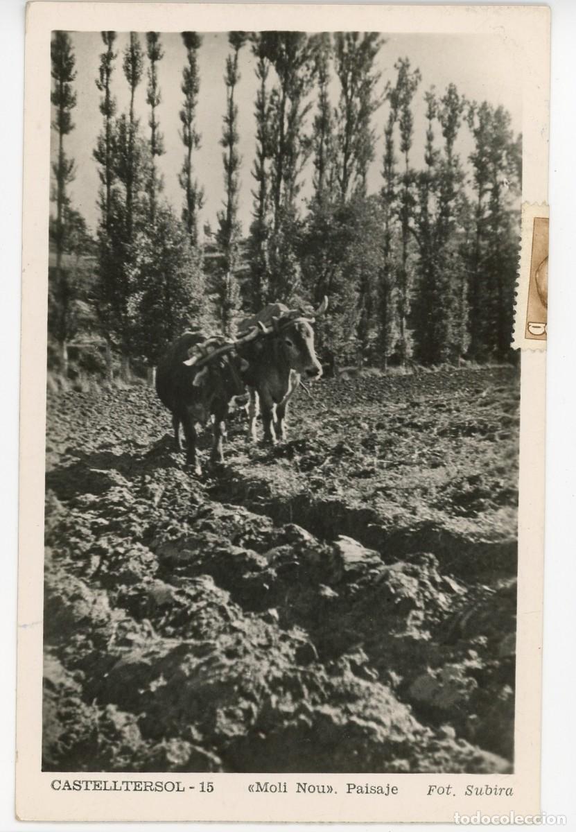 Postais: a09422 castellter&ccedil;ol moli nou subira n&ordm;15 circulada 1955