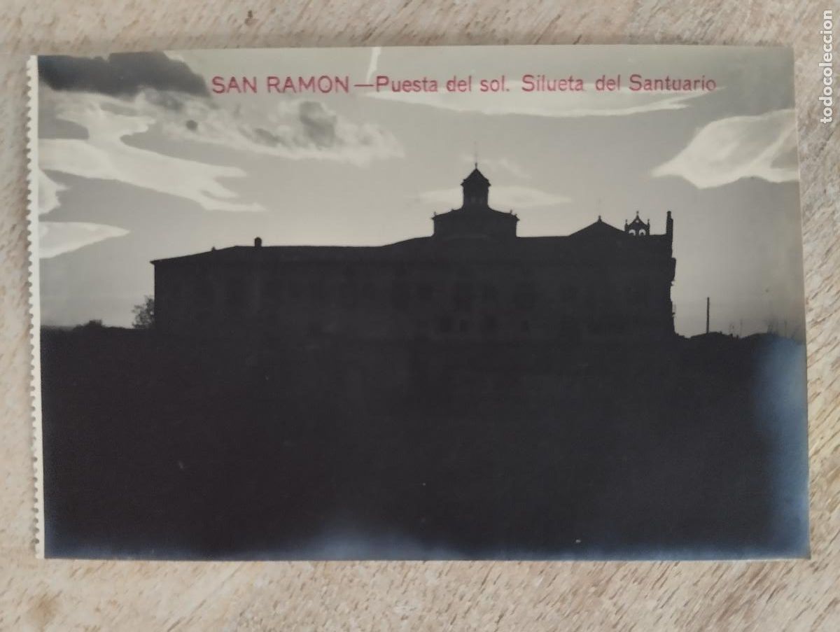 Postales: POSTAL FOTOGRAFICA, SAN RAMON. PUESTA DE SOL. PORTELL LERIDA. PADRE ANTONIO GOMEZ.
