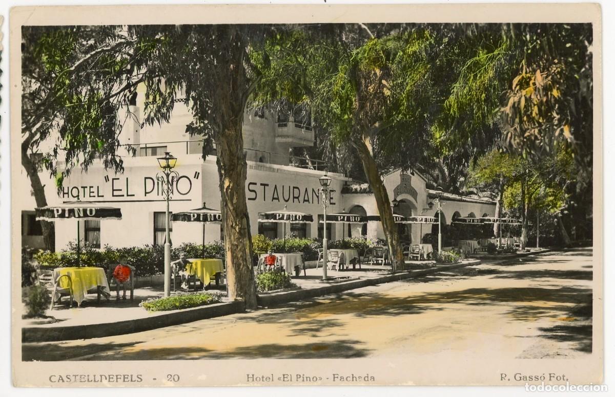 Postcards: a09469 castelldefels hotel el pino fachada gasso n&ordm;20 escrita