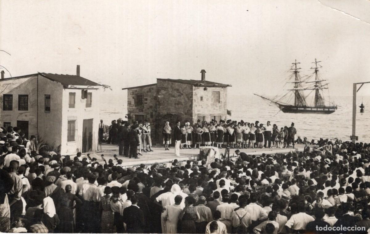 Postales: LLORET DE MAR. TEATRO EN LA PLAYA - Foto 1