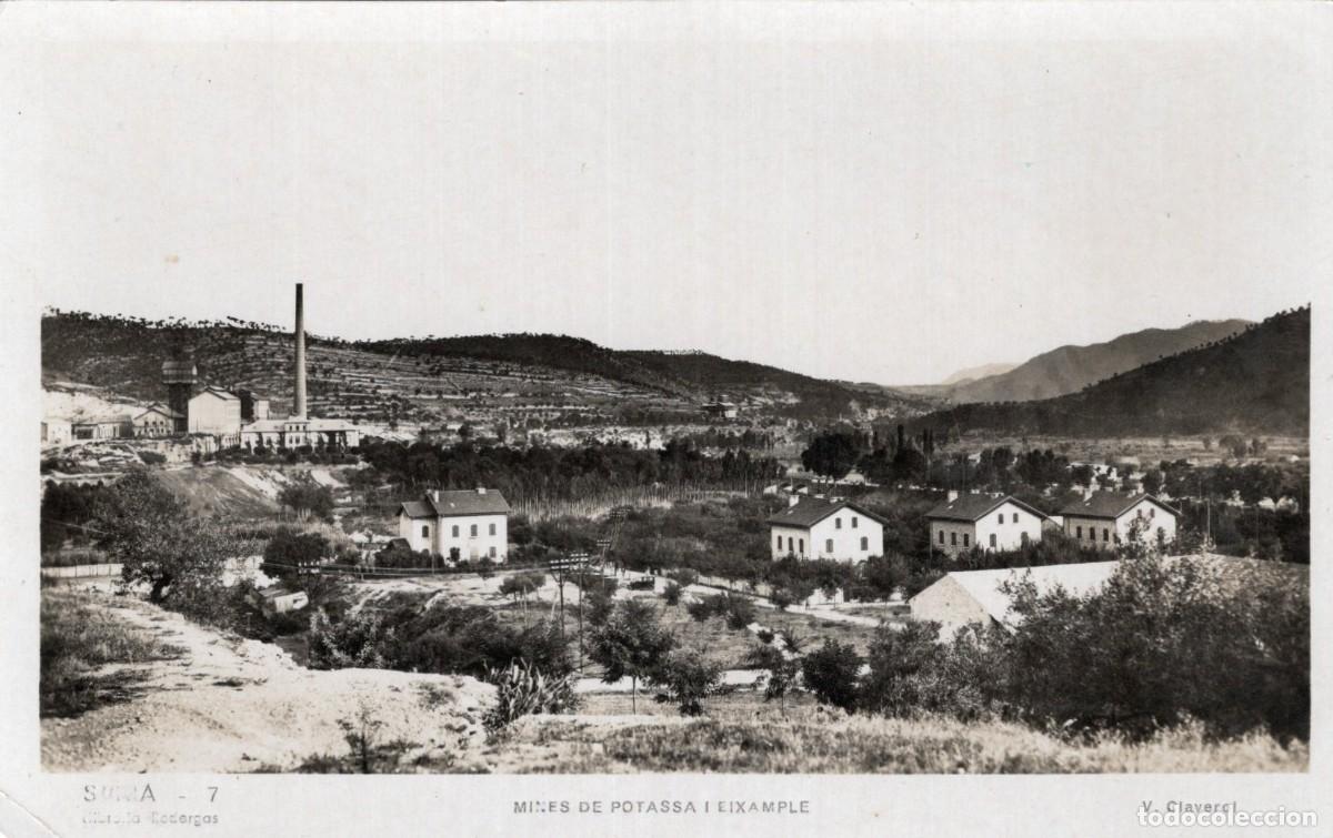 Postales: SURIA. MINES DE POTASA I EIXAMPLE. V. CLAVEROL - Foto 1