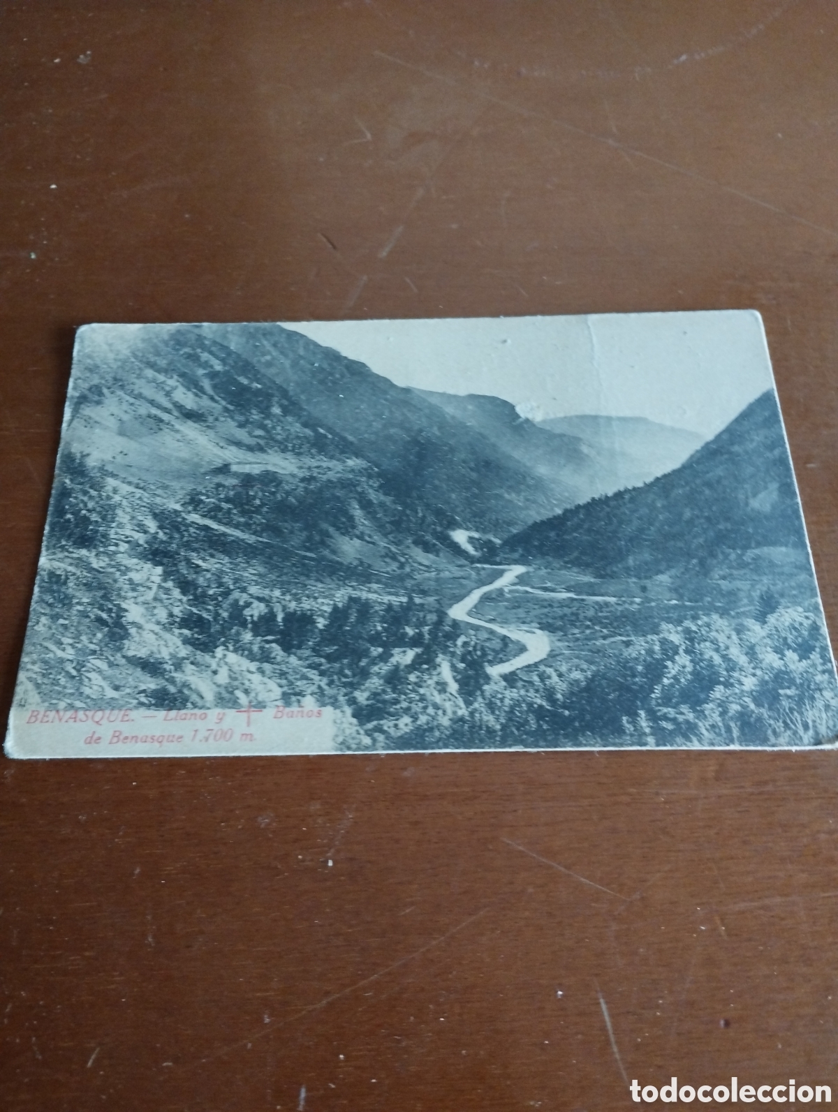 Postales: Postal de Benasque llano y ba&ntilde;os - Foto 1