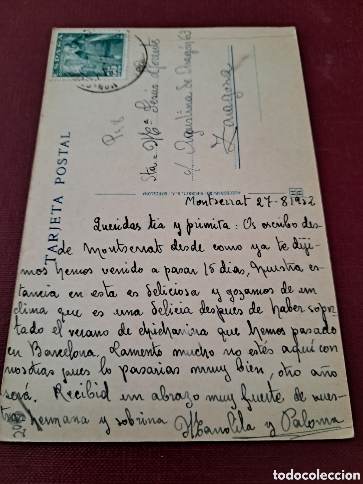 Postales: Postal Montserrat 1952 - Foto 4