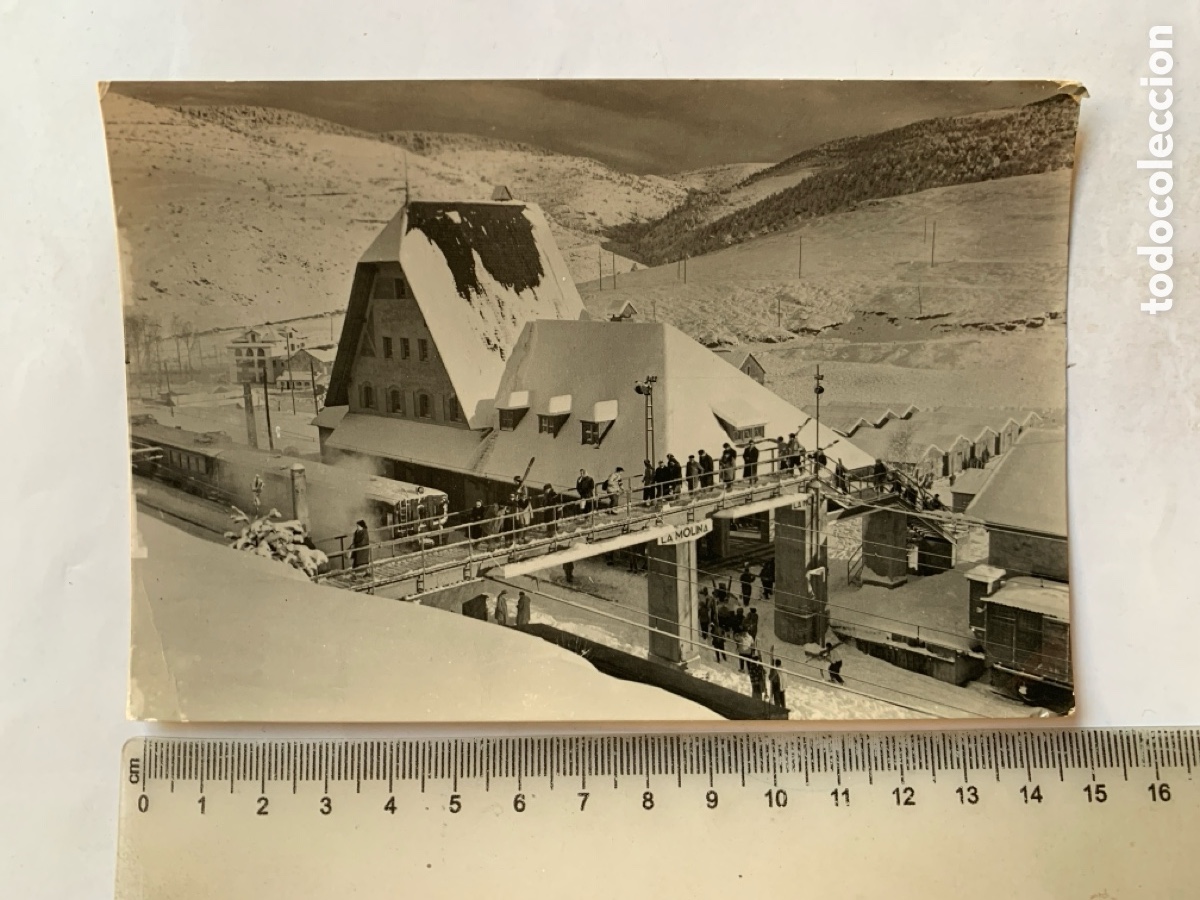 Postales: POSTAL. PIRINEOS ORIENTALES. LA MOLINA. ALTA CERDA&Ntilde;A. ESTACI&Oacute;N FERROCARRIL TRANSPIRENAICO. FOT. CAMP