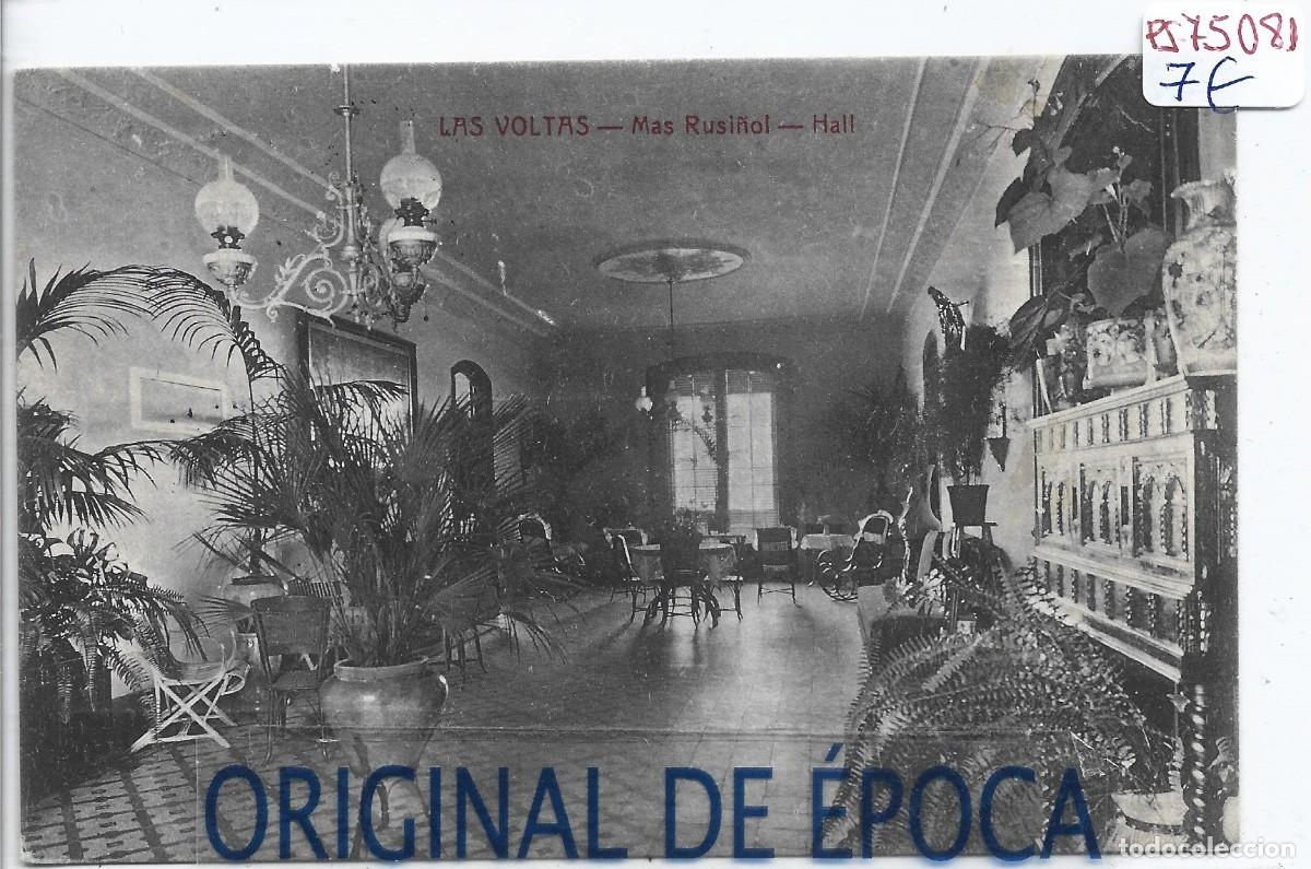 Postales: (PS-75081)POSTAL DE GERONA-LAS VOLTAS.MAS RUSI&Ntilde;OL.HALL.