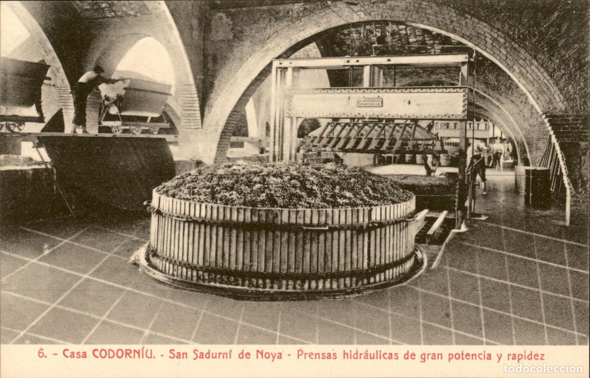 Postales: 6.- Casa Codorniu - San Sadurn&iacute; de Noya - Prensas hidraulicas de gran potencia y rapidez