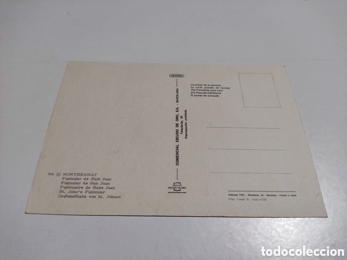Postales: Postal Montserrat funicular - Foto 2