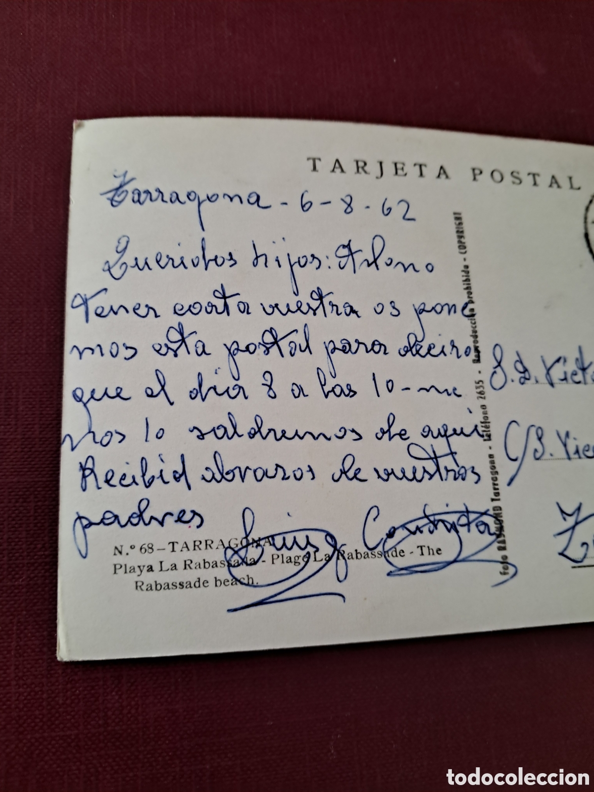 Postales: Postal Tarragona 1962 - Foto 4