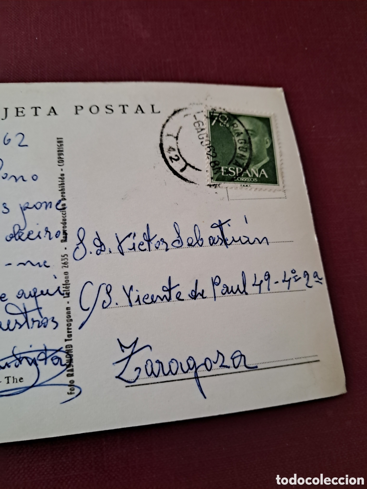 Postales: Postal Tarragona 1962 - Foto 5