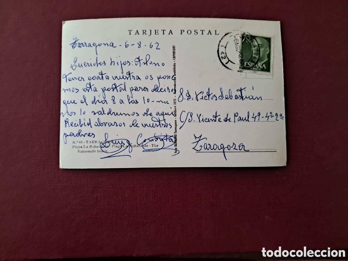 Postales: Postal Tarragona 1962 - Foto 6