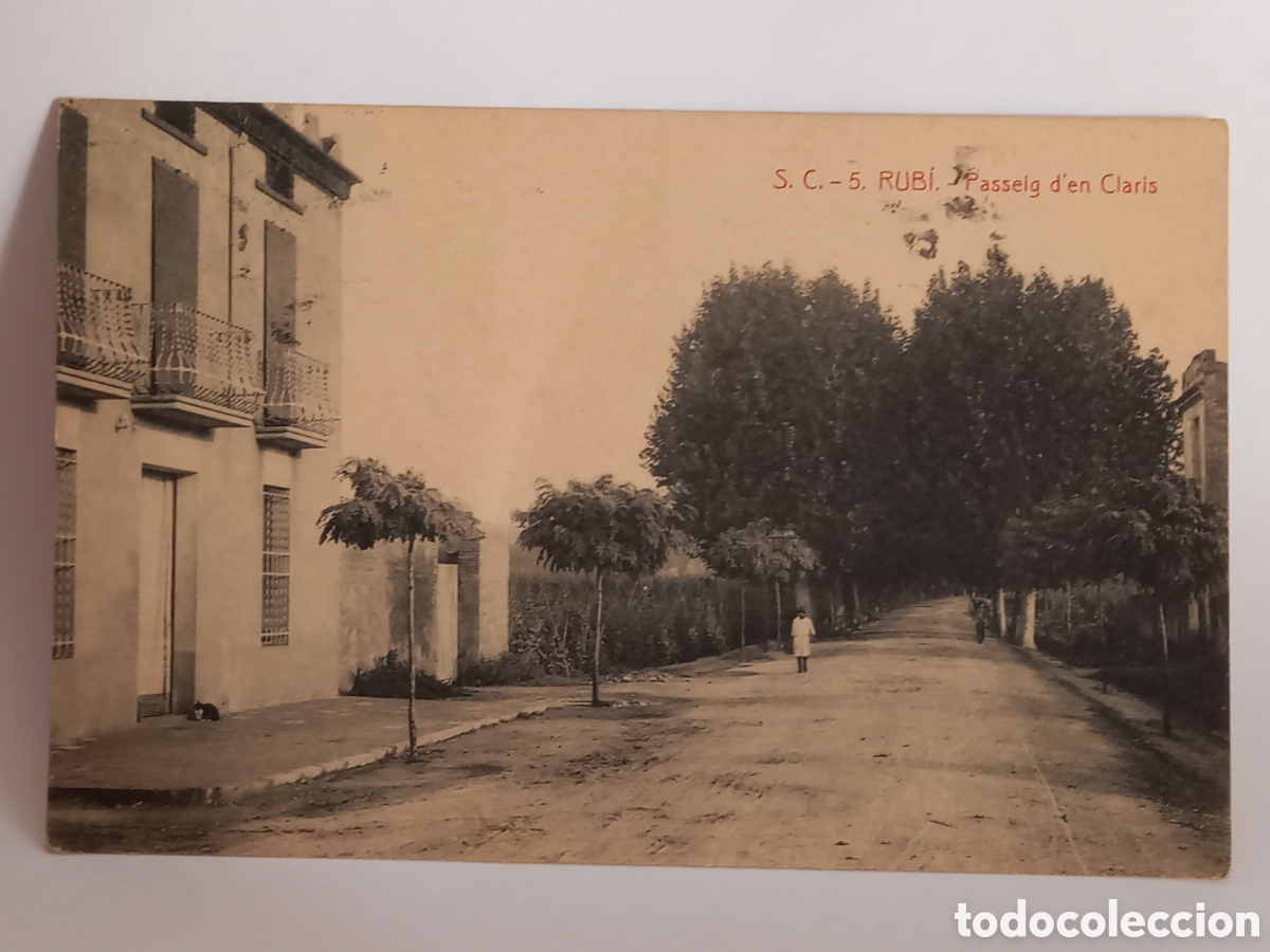 Postales: Postal RUBI. Passeig d en Claris - Foto 1