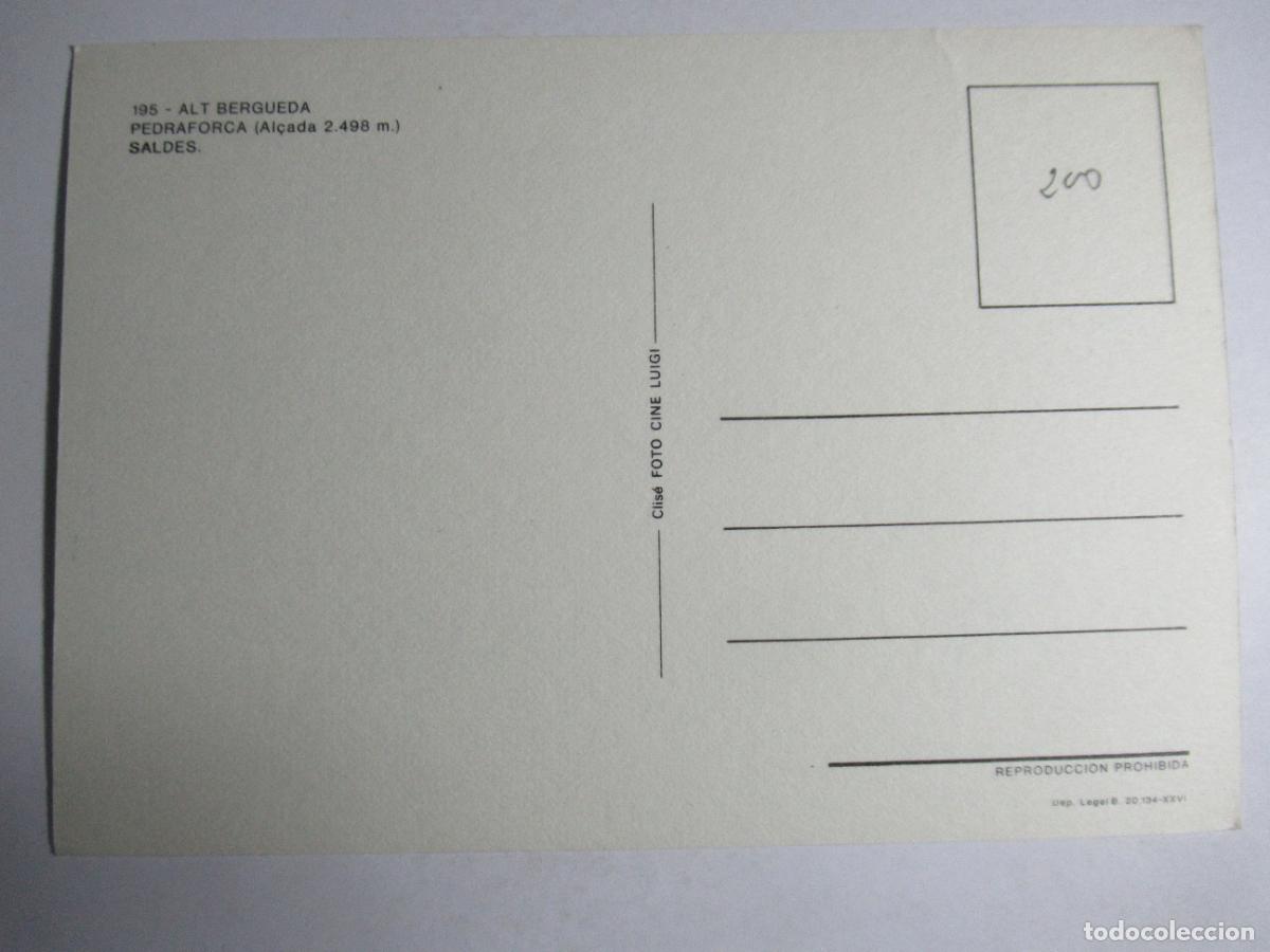 Postales: Saldes (Barcelona) - Pedraforca - Foto 2