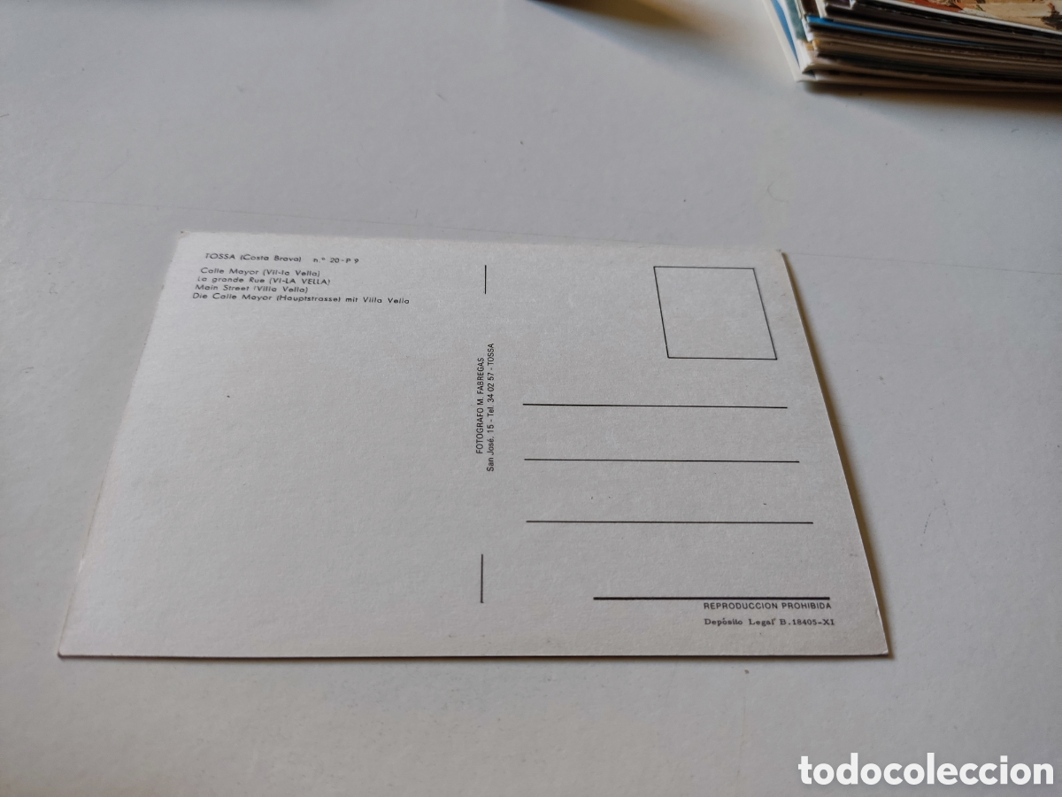 Postales: Postal Tossa - Foto 2