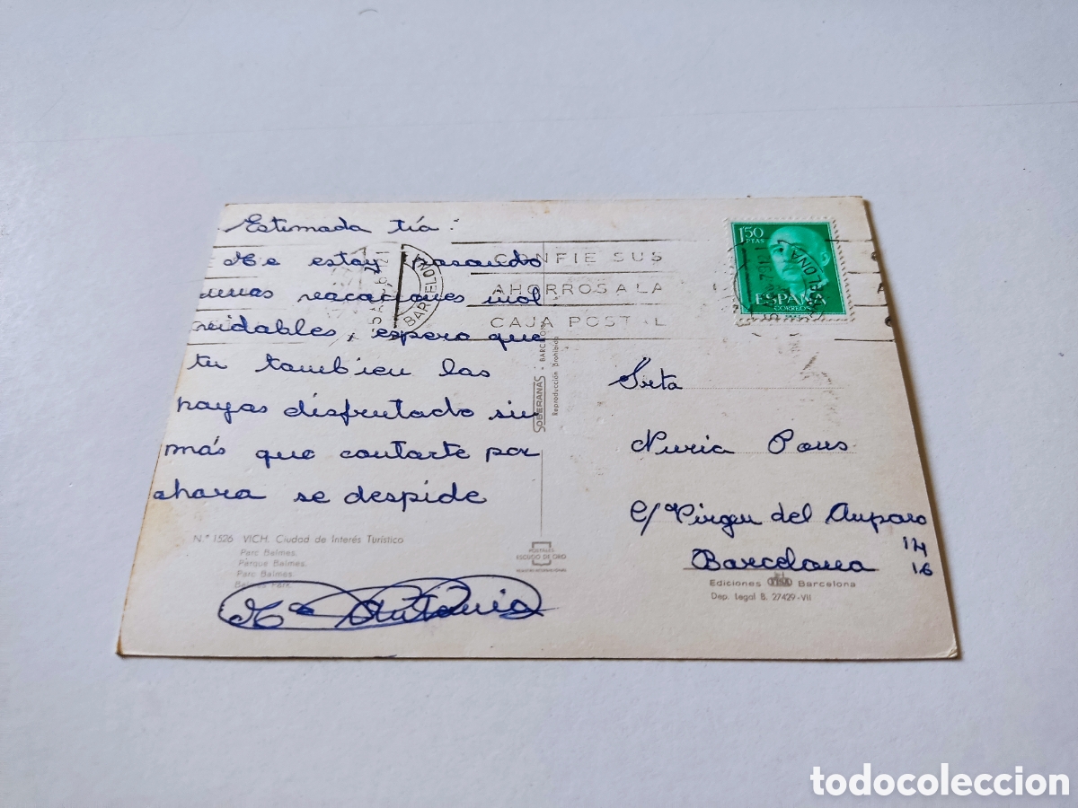Postales: Postal Vich - Foto 2