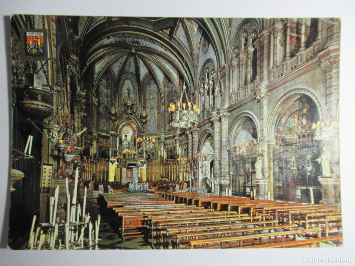 Postales: Montserrat - Interior de la Bas&iacute;lica - Foto 1