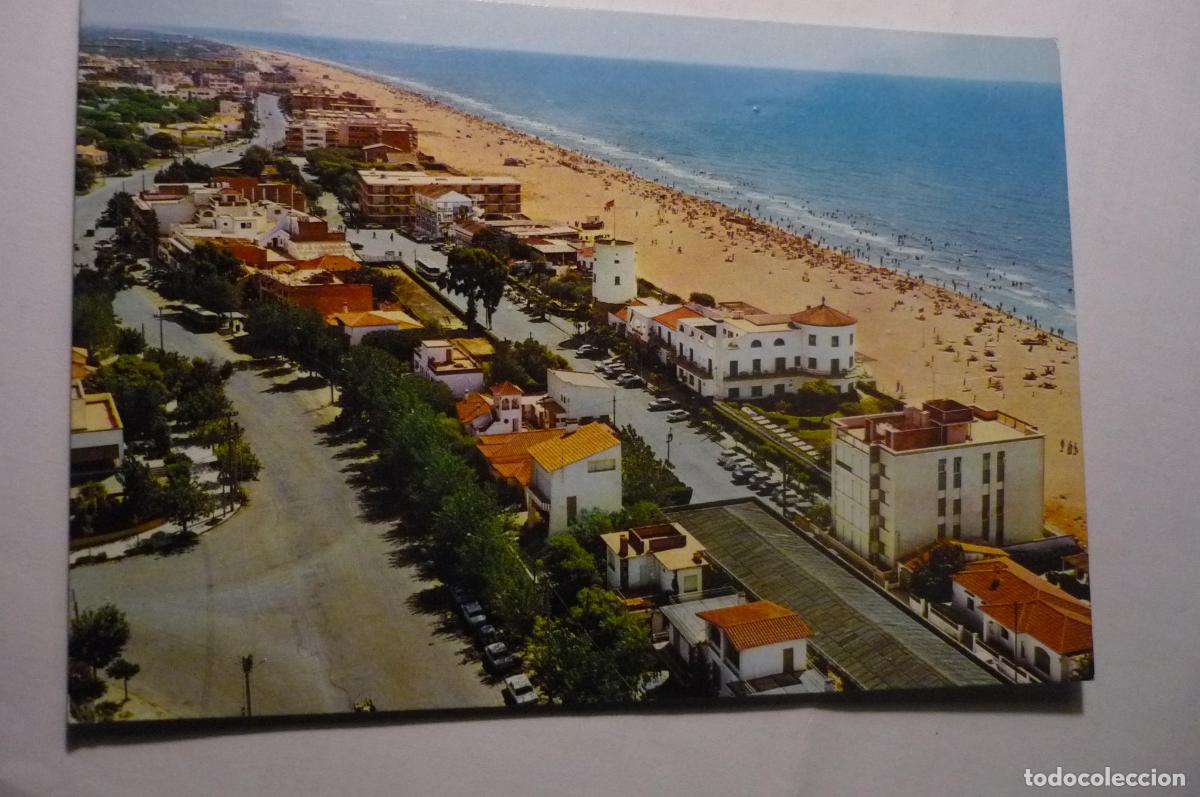 Postales: POSTAL CASTELLDEFELS.-PLAYA CIRCULADA