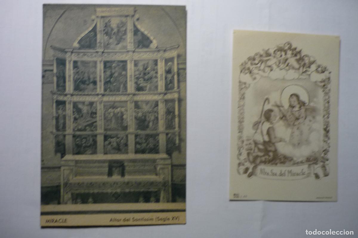 postal miracle altar del santisimo y estampa cm
