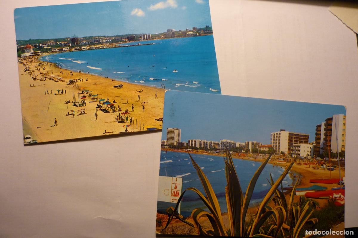 Postales: lote postales salou.-playa circuladas cm