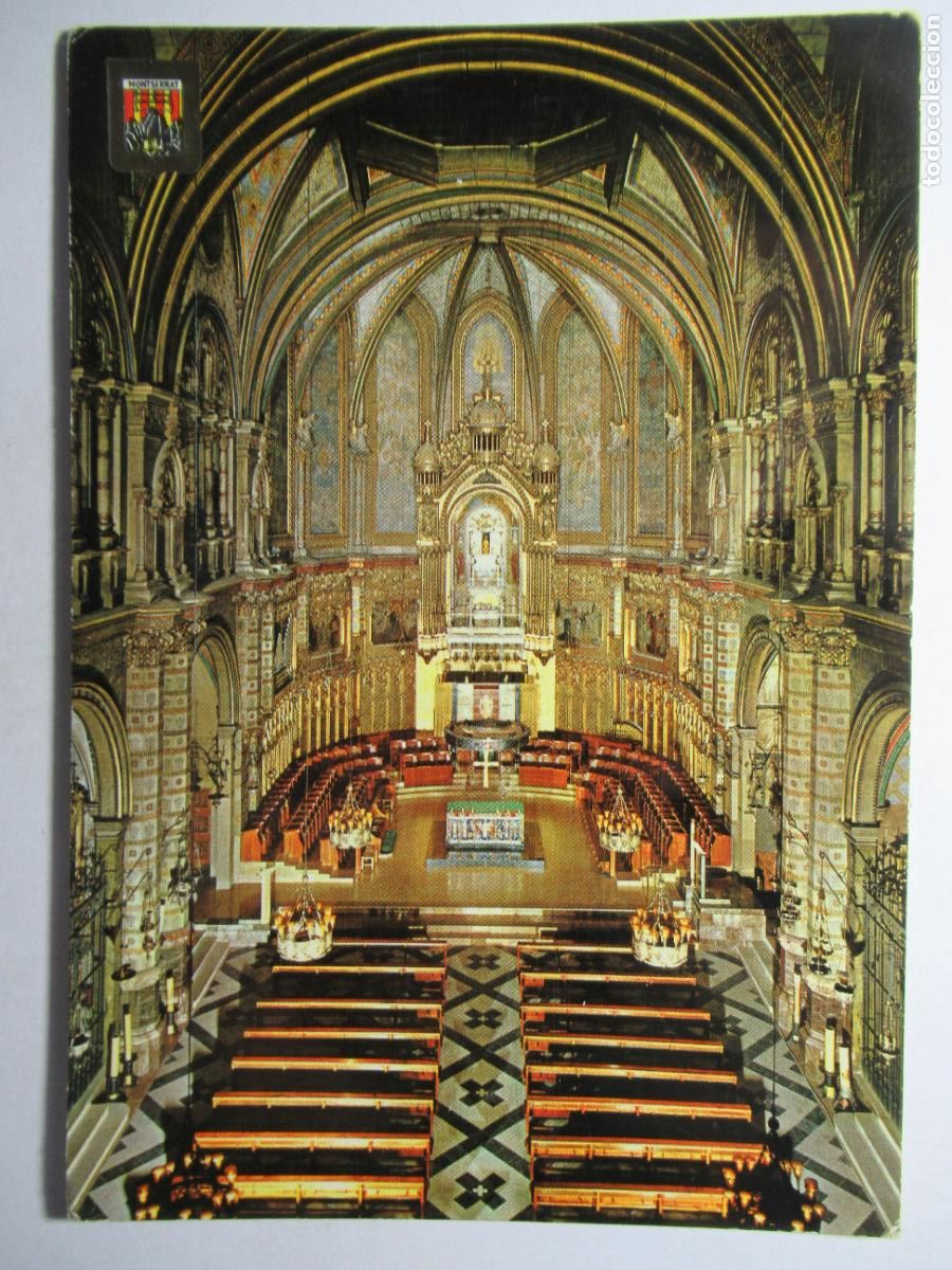 Postales: Montserrat - Interior de la Bas&iacute;lica