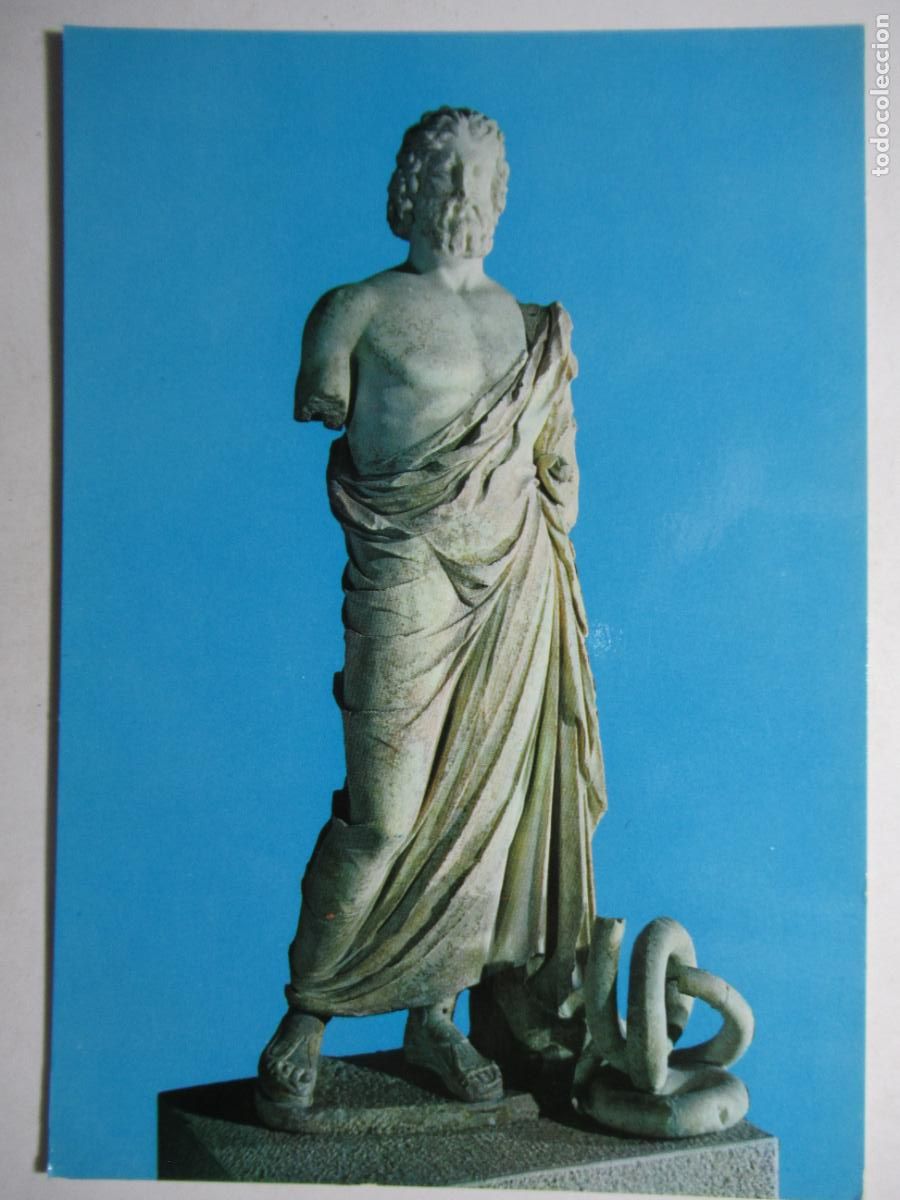Postkarten: Ampurias - Estatua de Esculapio